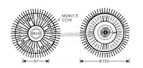 Image of BMW 5 SERIAS E28  7 SERIES E23 FAN CLUTCH - For Sale