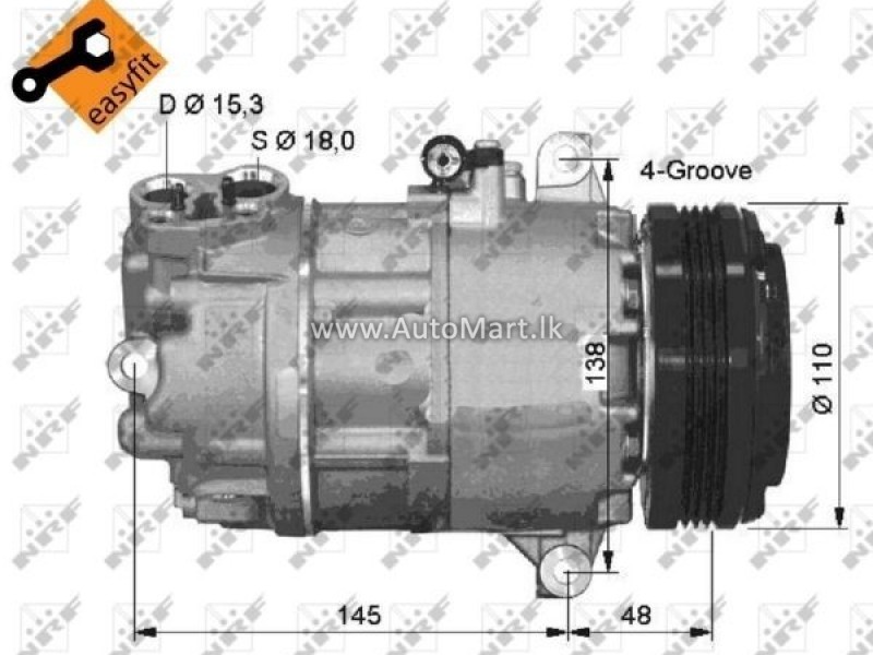 Image of BMW E46,E85,E83 AC COMPRESSOR - For Sale